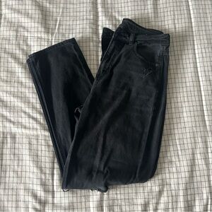 American Eagle Black Straight Jeans